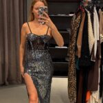 Askılı Payet Elbise