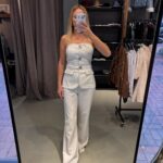 Taş Detaylı Straplez Tulum