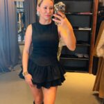 Süet Görünümlü Şortlu Elbise